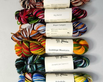 Knitted Wit Smarties mini skeins - 35 colorways!