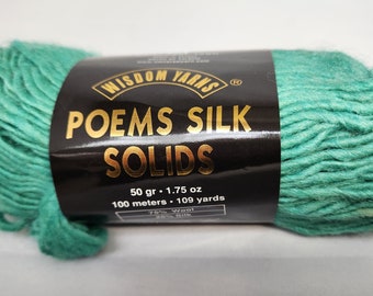 Poems Silk Solid yarn, color 706 (Sea Glass)