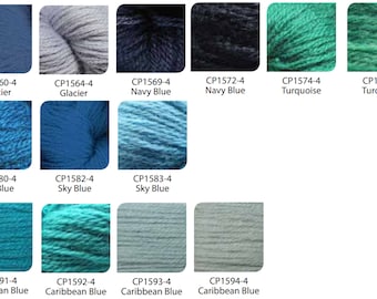 Paternayan Persian Wool Needlepoint and Tapestry Yarn - Blue Glacier Navy Turquoise Sky Caribbean