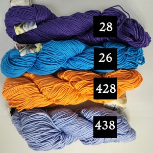Cascade Sierra yarn, various colors