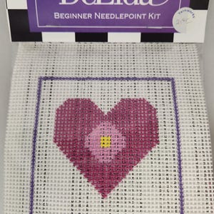 Heart - DeElda Beginner Needlepoint Kit