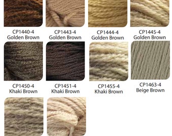 Paternayan Persian Wool Needlepoint and Tapestry Yarn - Brown Golden Khaki Beige