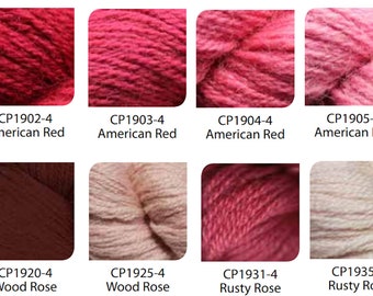 Paternayan Persian Wool Needlepoint and Tapestry Yarn - American Red Dusty Pink Wood Rose Rusty Rose