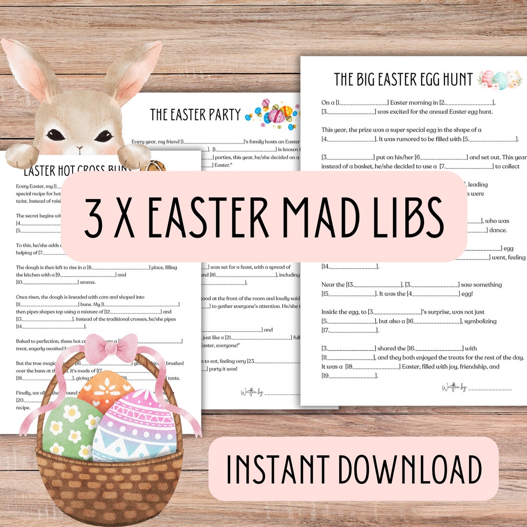Easter Games Printable Easter Games for Adults Easter Games for Kids