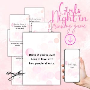 Mädchennacht In Mädchennacht Spiel Trinkkartenspiel Trinkkarten Damennacht Spiel Galentines Spiel Mädchen Trinkspiel Sofort Download