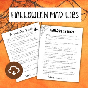 Spooky Mad Libs Atividades de Halloween Mad Libs Halloween Jogos para imprimir Halloween Jogos para imprimir Halloween Mad Libs