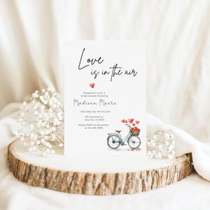 Valentine Shower Invitation Editable Valentine Bridal Shower Invite Watercolor Bridal Shower Invitation Valentine&#39;s Day
