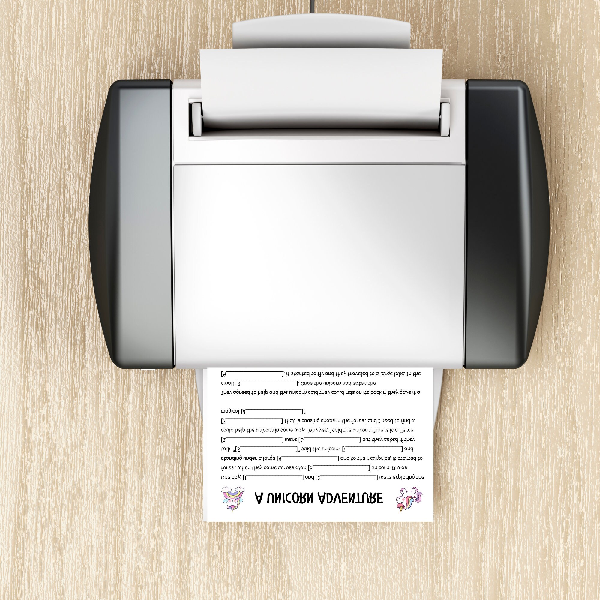 Unicorn Mad Libs Printable Family Game Fun Family Holiday Game Activity ...