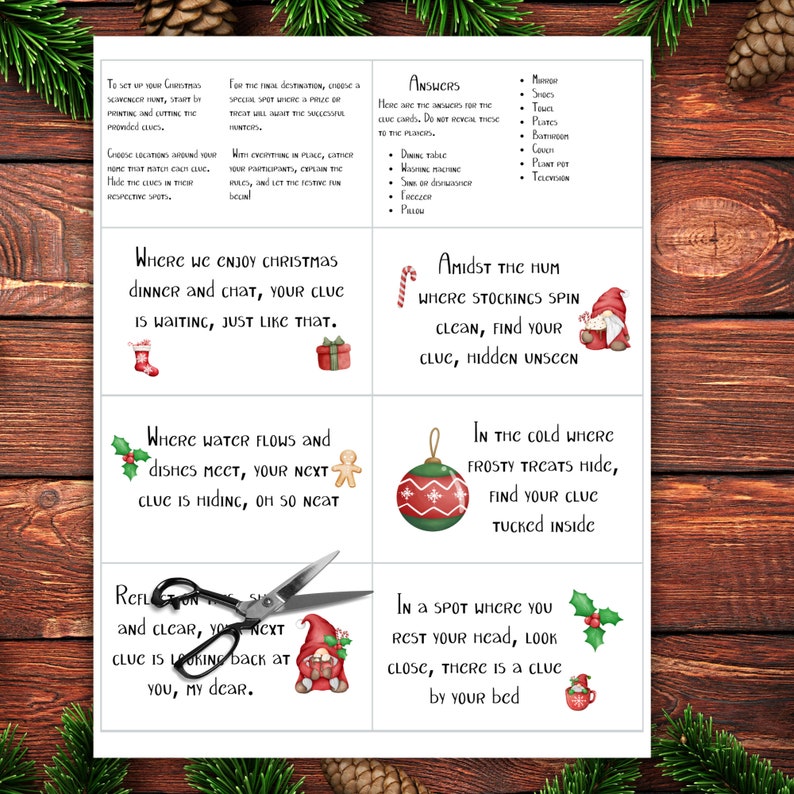 Quick Christmas Games Christmas Riddles Games for Kids Treasure Hunt