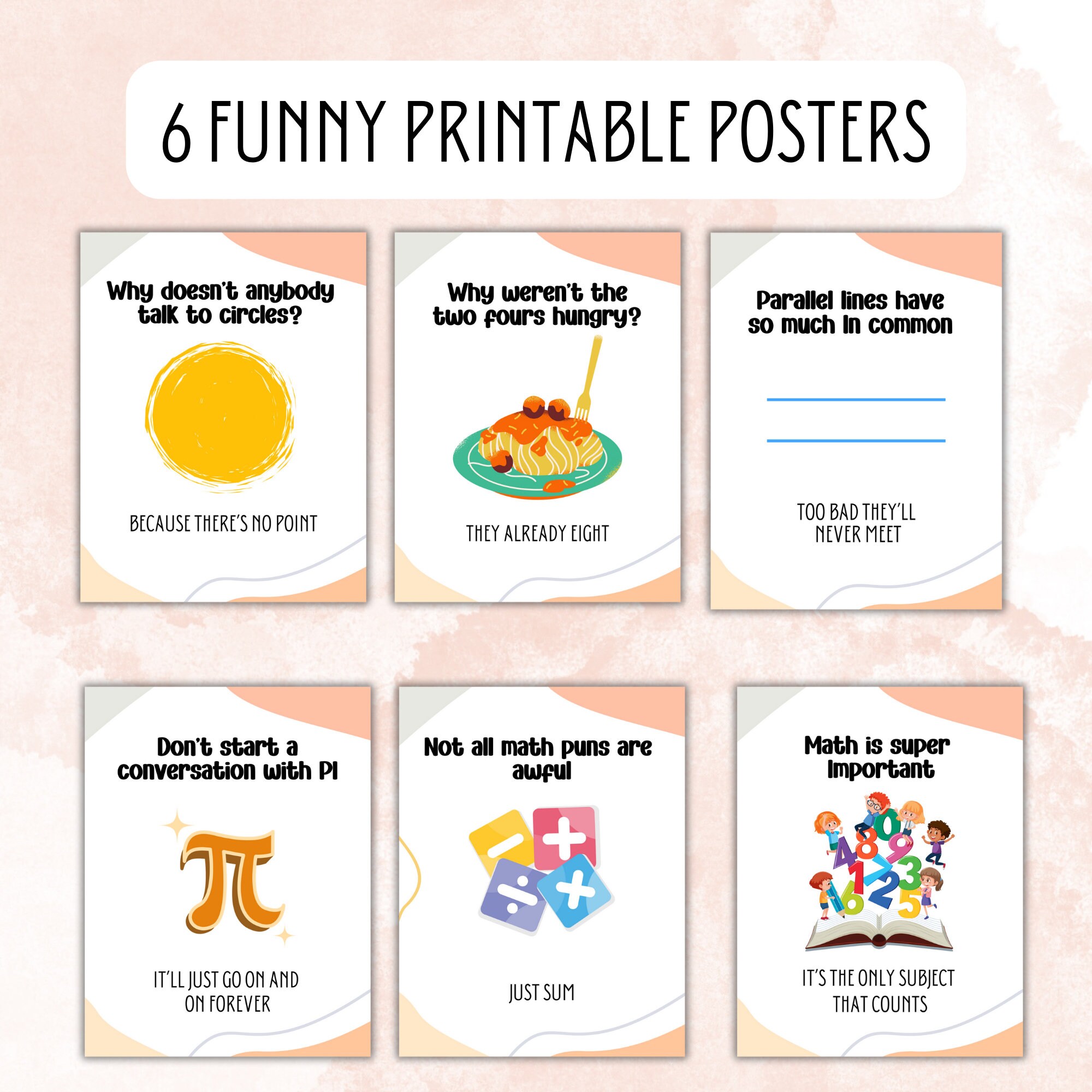 Math Classroom Decor Funny Math Posters Math Poster Math Puns Math ...