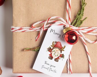 Secret Santa Gift Tags Secret Santa Gift Tags Printable Cute Santa Gift Tags Holiday Gift Tags Christmas Gift Tags Printable Gift Tags