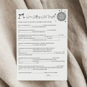 Mad Libs Game Girls Night Mad Libs Games Girls Night Madlib Funny Mad Libs Digital Download Adult Mad Libs Party Games Printable Games