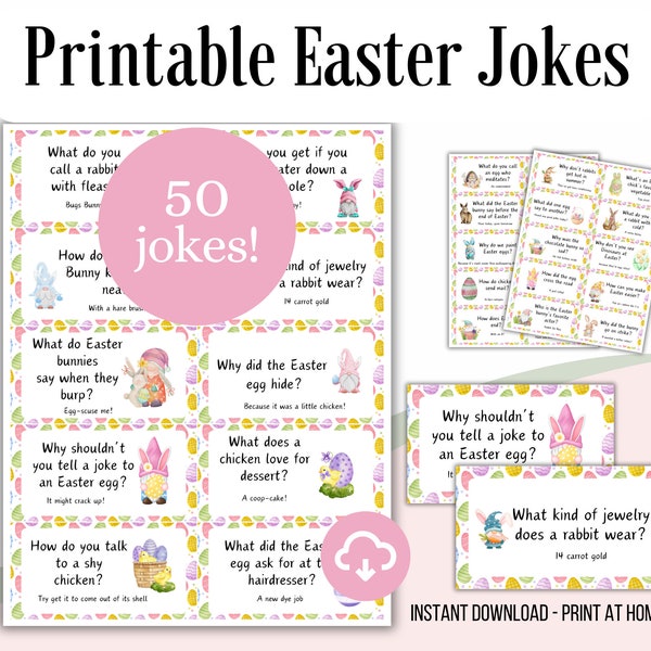 Easter Jokes Printable Easter Riddles Kids Lunchbox Notes Easter Notes Easter Jokes For Lunchbox Easter Hunt Easter Activities