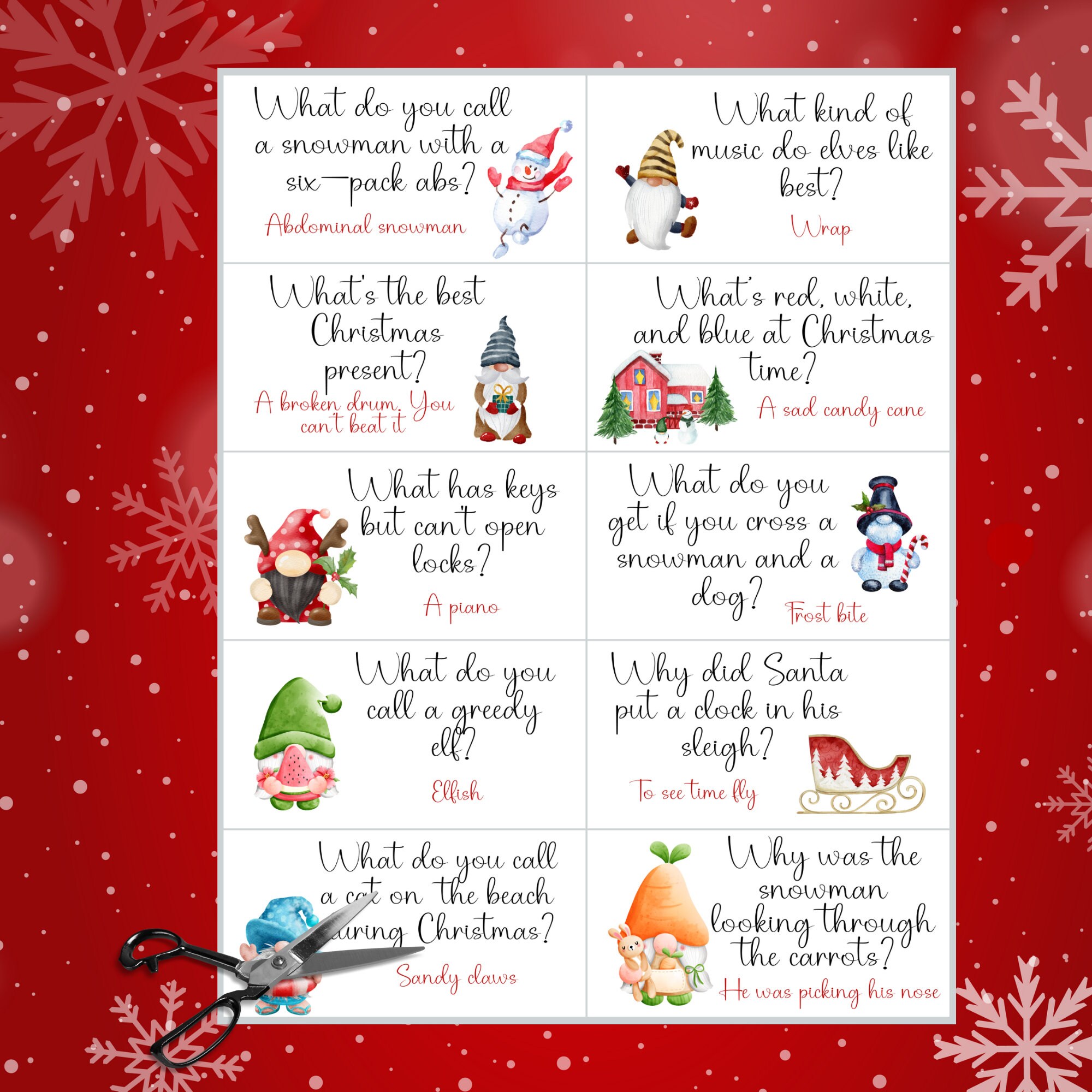 Printable Christmas Jokes Christmas Cracker Jokes Lunchbox Jokes Advent