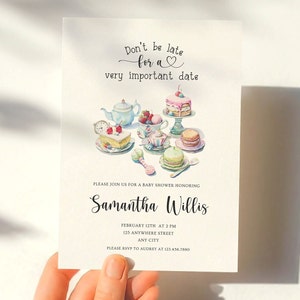Alice Baby Shower Invitation Alice Baby Shower Invite Editable Alice In Wonderland baby shower Template Wonderland Baby Alice Shower Invite