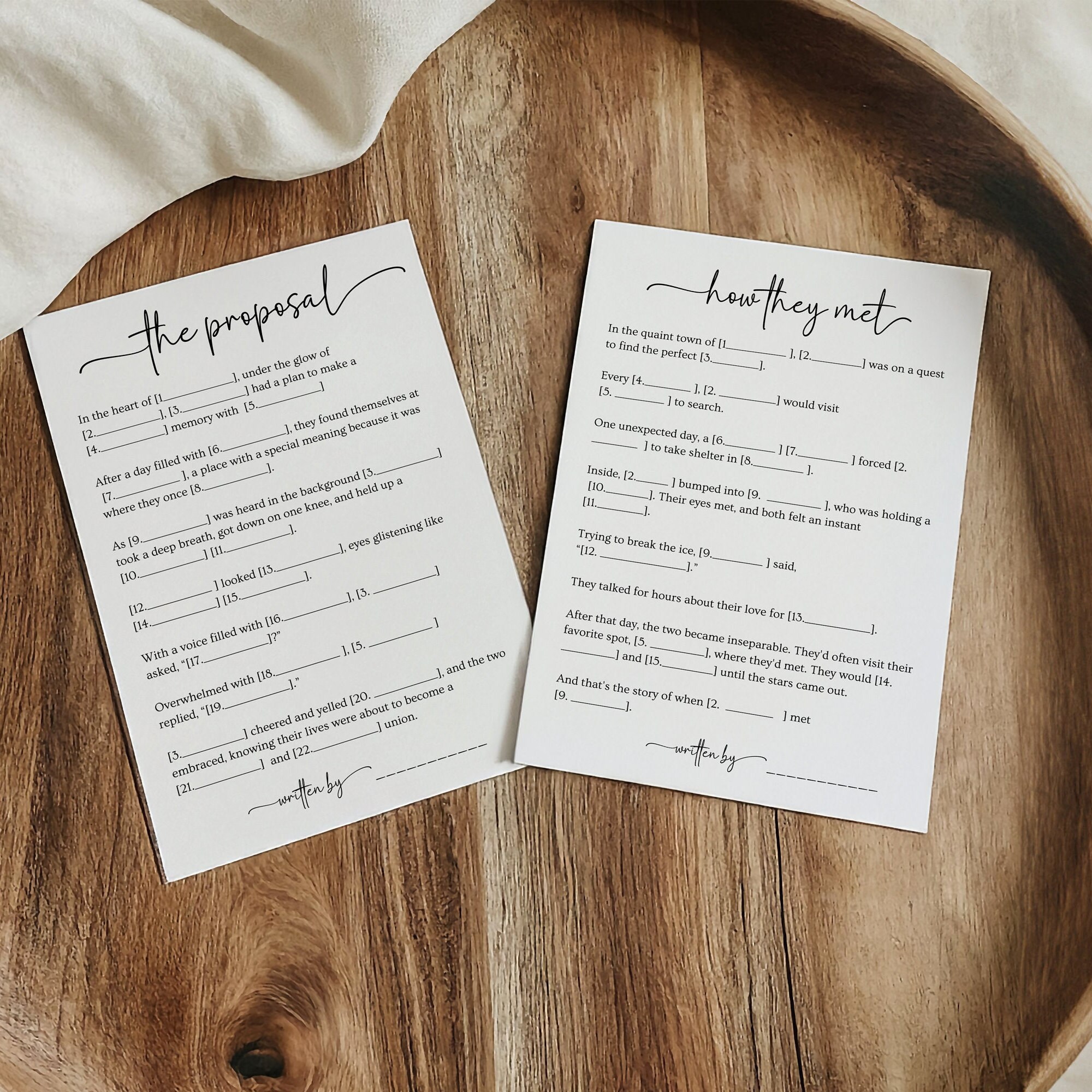 Wedding Vow Mad Libs Bridal Shower Game Wedding Vow Mad Libs How They ...