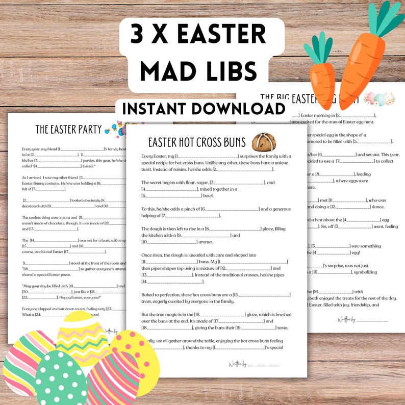 Easter Mad Libs Easter Games Printable Printable Easter Games Mad Libs ...
