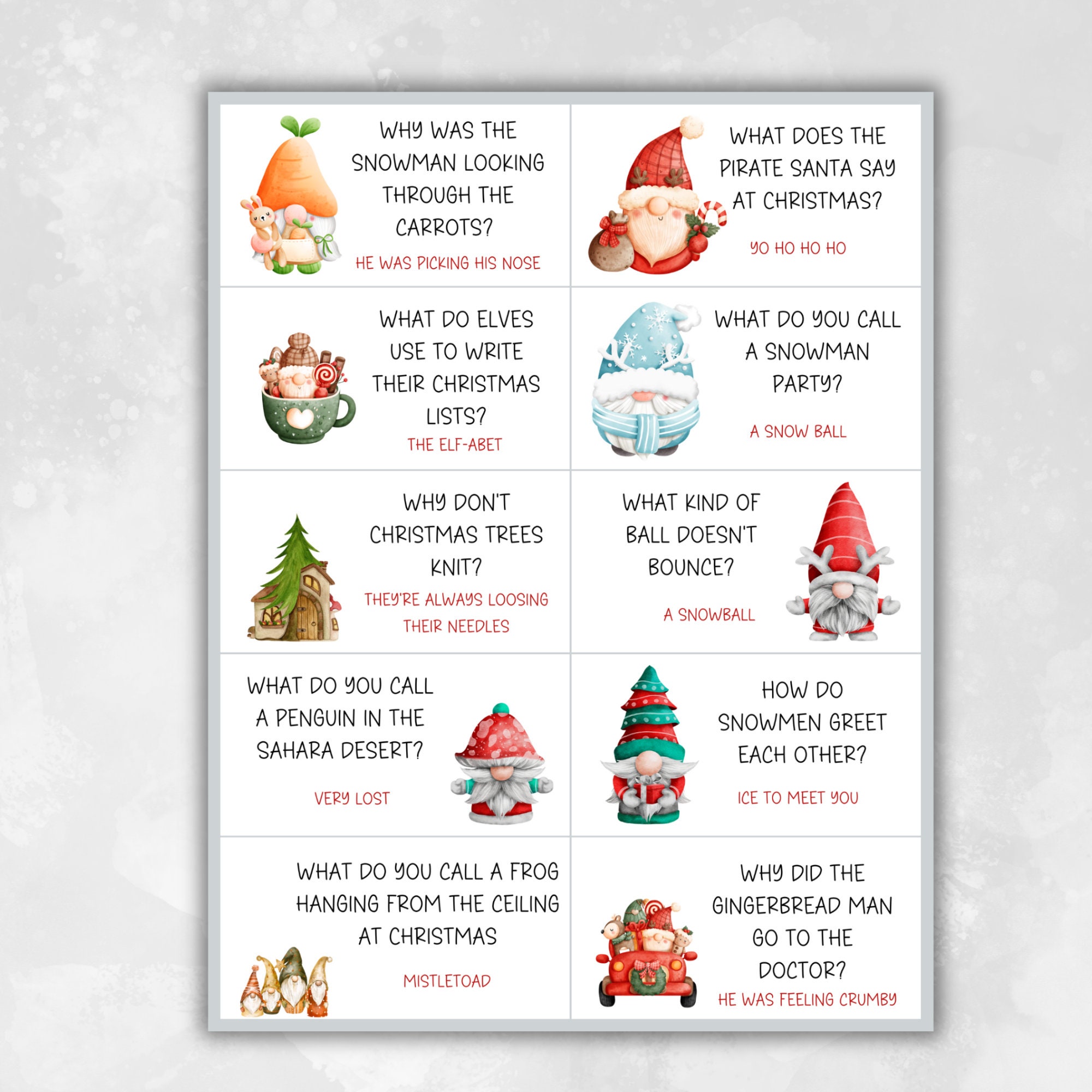 Christmas Cracker Jokes Christmas Puns Christmas Stoking Fillers