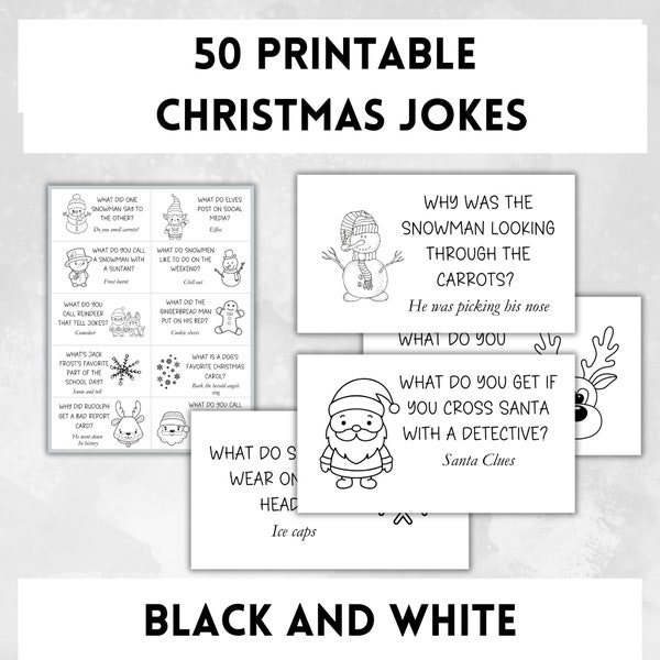 50 Black and White Cracker Snaps Cracker Snaps Jokes Cracker Snap Joke  Jokes Christmas Cracker Fillers Christmas Riddles Stocking Stuffers