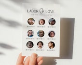 Labor Or Love Game Editable Baby Shower Game Editable Game Minimalist Baby Shower Fun Baby Shower Game Funny Baby Shower This or That Game