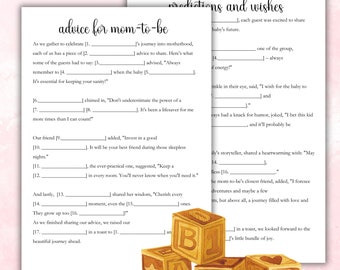 Baby Madlibs Baby shower Madlibs Baby Shower Games Madlibs Minimalist Baby Shower