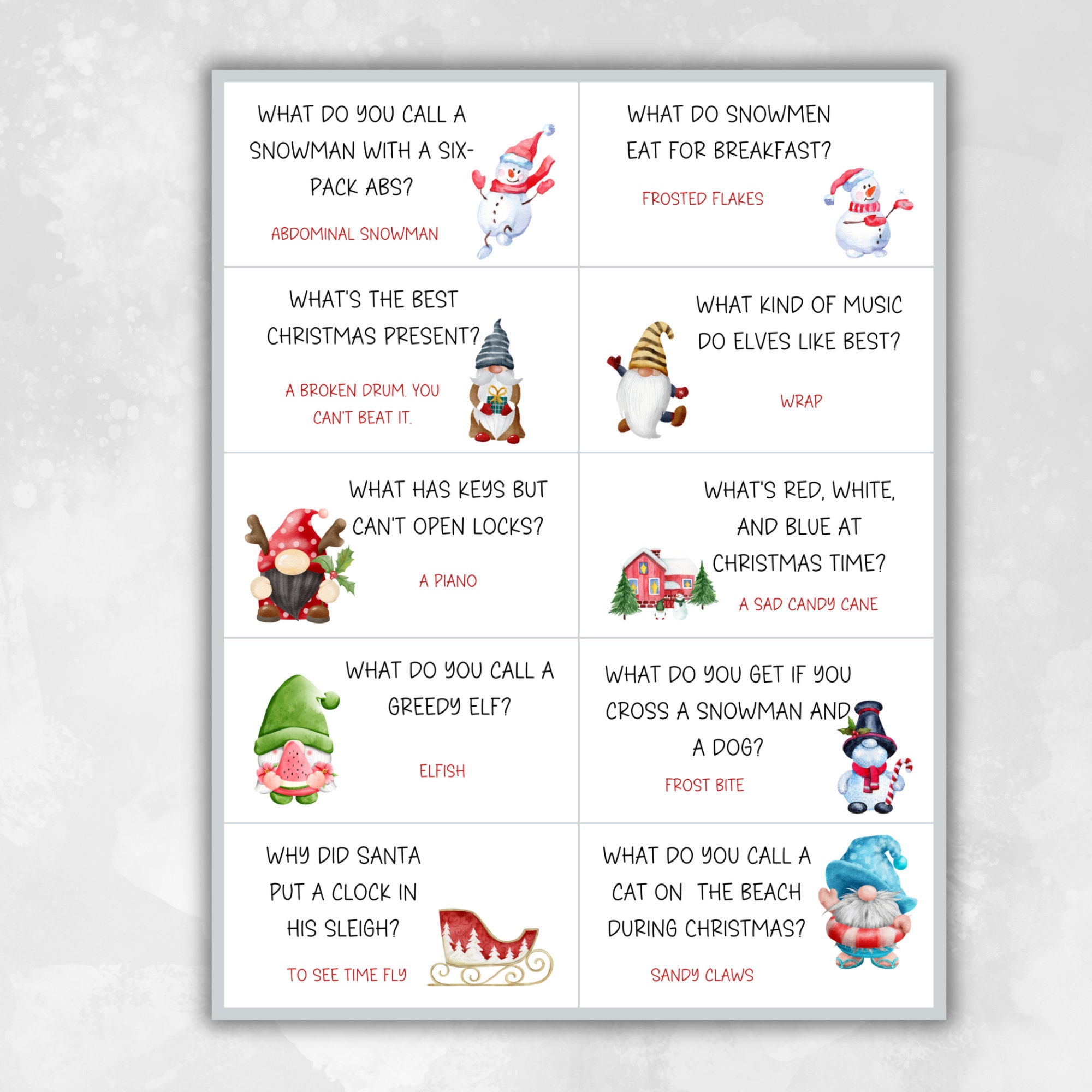 Christmas Cracker Jokes Christmas Puns Christmas Stoking Fillers
