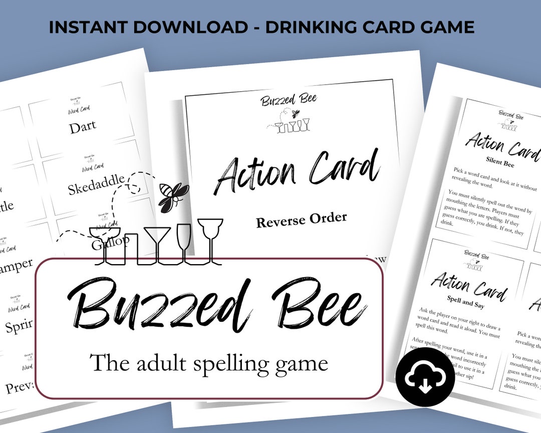 Funny Drinking Games Printable Drinking Games Drinking Card Etsy