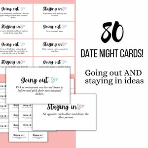 Date Night Ideen Date Night Jar Date Night Box Jahrestagsgeschenk Sofortiger Download