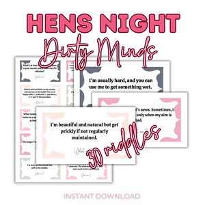 Hens Party Games Hens Night Games Printable Hen Party Games Hen Night Game Funny Hen Party Game Printable Games Adult Games