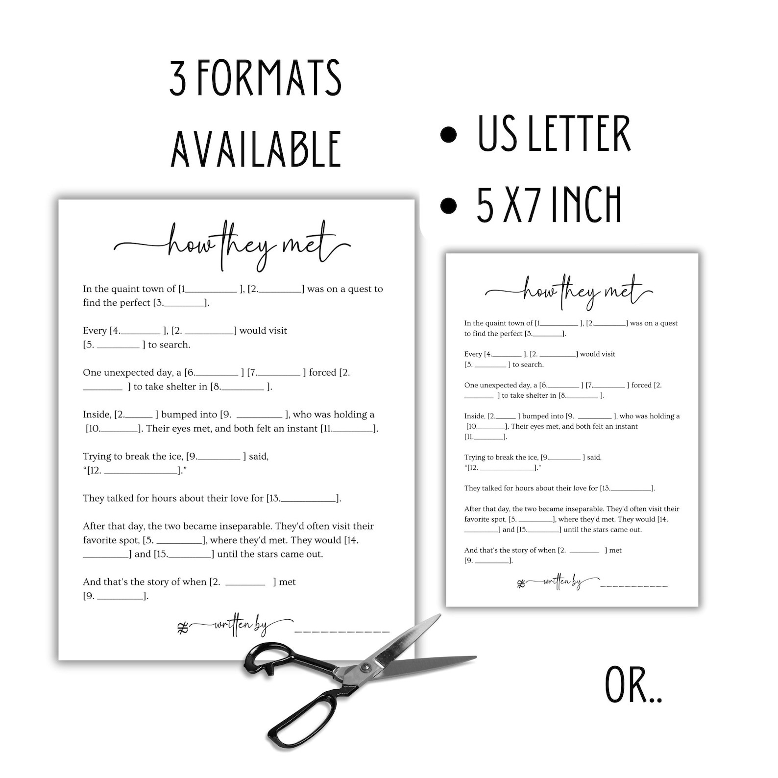 Wedding Vow Mad Libs Bridal Shower Game Wedding Vow Mad Libs How They ...