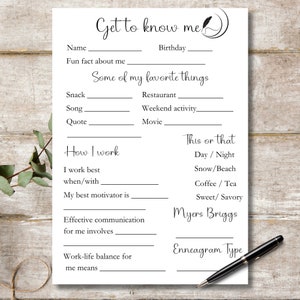 Coworker Questions Printable Coworker Printable Office Activities Office Ice Breakers Get To Know You Team Bonding Employee Survey