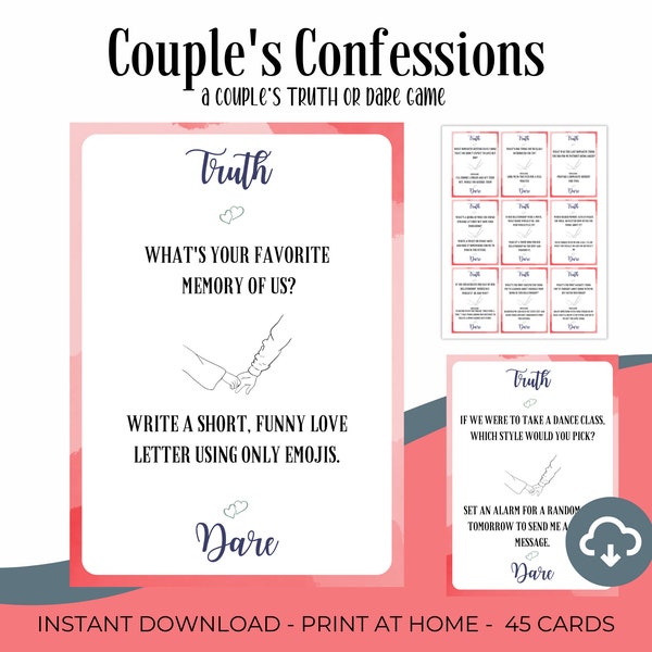 At Home Date Night Games Couples Truth or Dare Truth Or Dare For Couples Date Night Games Couples Games Printable Games for Couple Date Game