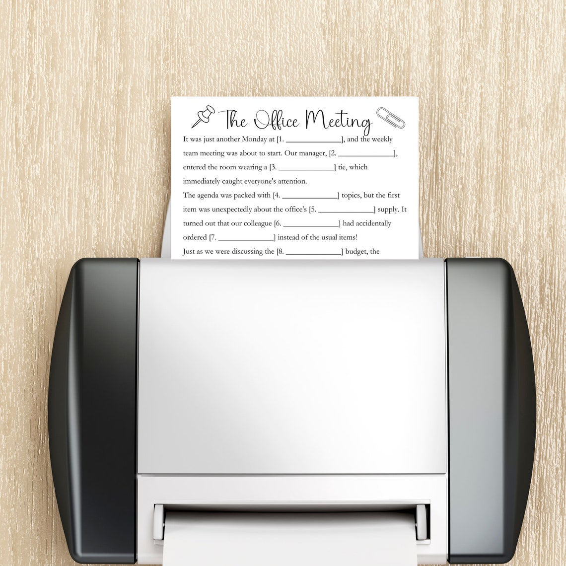 Office Mad Libs Office Games Office Games Printable Printable Office ...