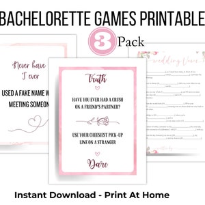 Bachelorette Party Games Printable Bachelorette Games Bachelorette Game Bundle Bachelorette Weekend Instant Download Printable