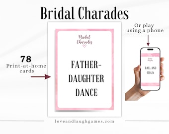 Bridal Shower Charades Bachelorette Charades Bachelorette Games Hens Games Hens Night Games Printable Games Hens Party Games