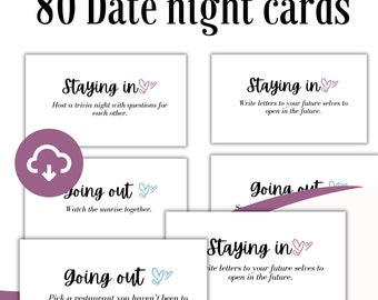 Date Cards Date Night Ideas Printable Date Night Cards Paper Anniversary Gift Printable Anniversary Gift Games For Couple Date Idea At Home