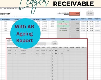 Accounts Receivable Template: AR Aging Ledger, Invoice Tracker