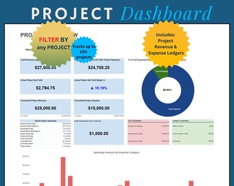 Project Costing Dashboard: Project Profit and Expense Tracker