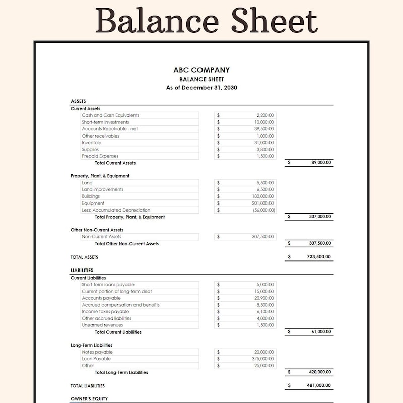 Excel End of Sheet Etsy