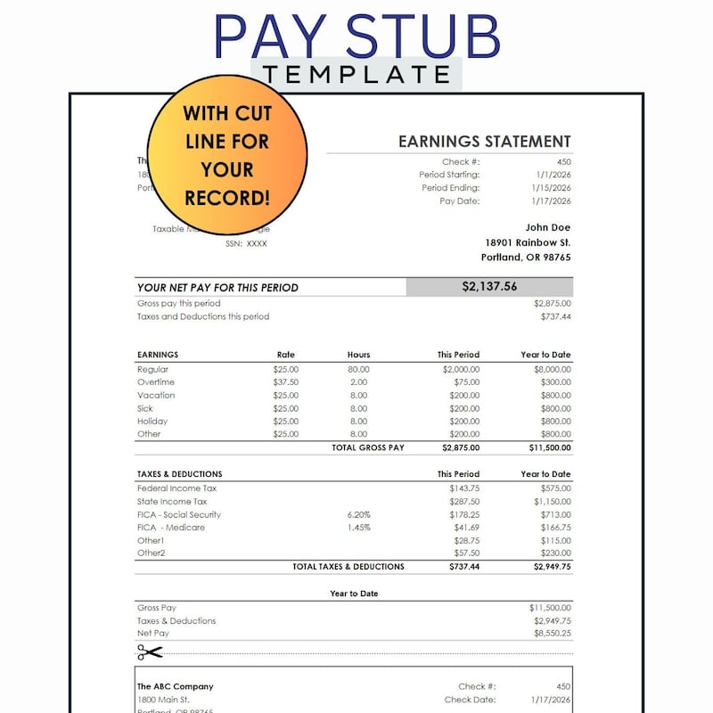Paystubs Template Etsy Paystubs Template Etsy