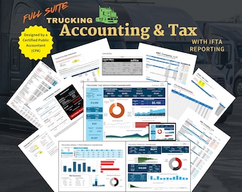 Trucking Business Accounting & Tax System with IFTA Reporting