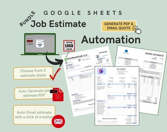 Job Estimate Template: PDF & Email Automation with Logo