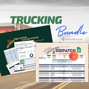 Trucking Dispatch & Buchhaltungs-Spreadsheet Bundle