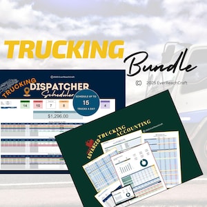 Owner-Operator Bundle | Trucking Accounting, Profit & Loss, Dispatch Scheduler