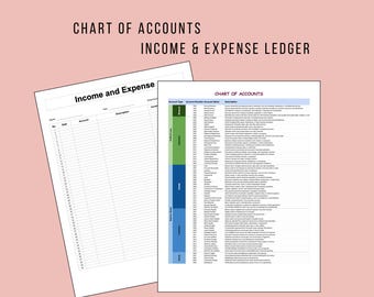 Small Business Chart of Accounts: Income & Expense Ledger