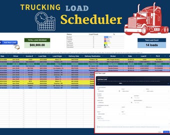 Trucking Dispatch Load Scheduler: Daily Delivery Log Tool