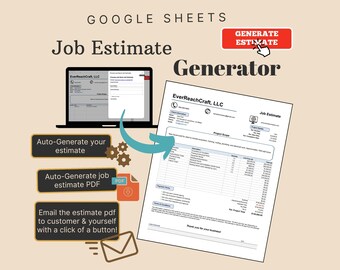 Job Estimate Generator: Work Quote PDF & Email Automation