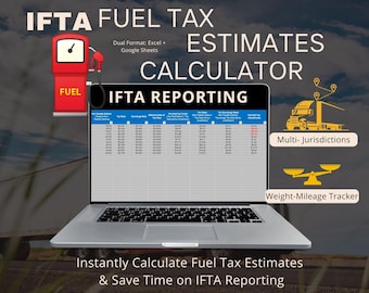 IFTA Fuel Tax Calculator | Trucking Spreadsheet Template