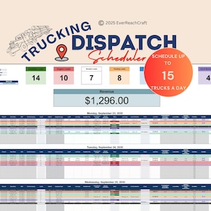 Trucking Dispatch Spreadsheet: Owner Operator Dispatch Tool
