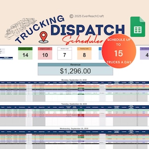 Trucking Dispatch Tabelle: Dispatch-Tool für den Eigentümer-Betreiber